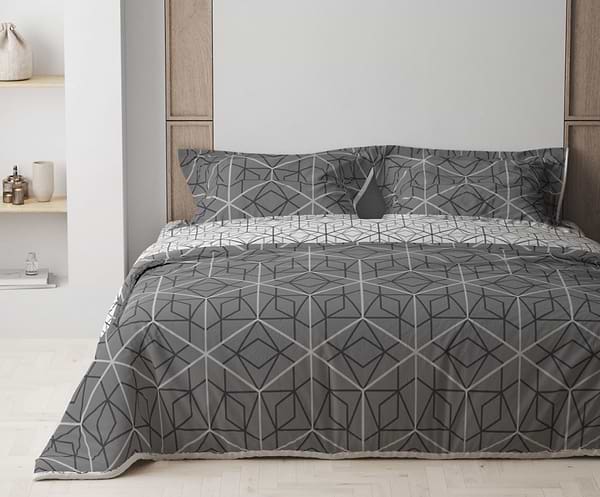 Фото - Комплект постельного белья ТЕП Quadro Star grey (2-00881_25734)