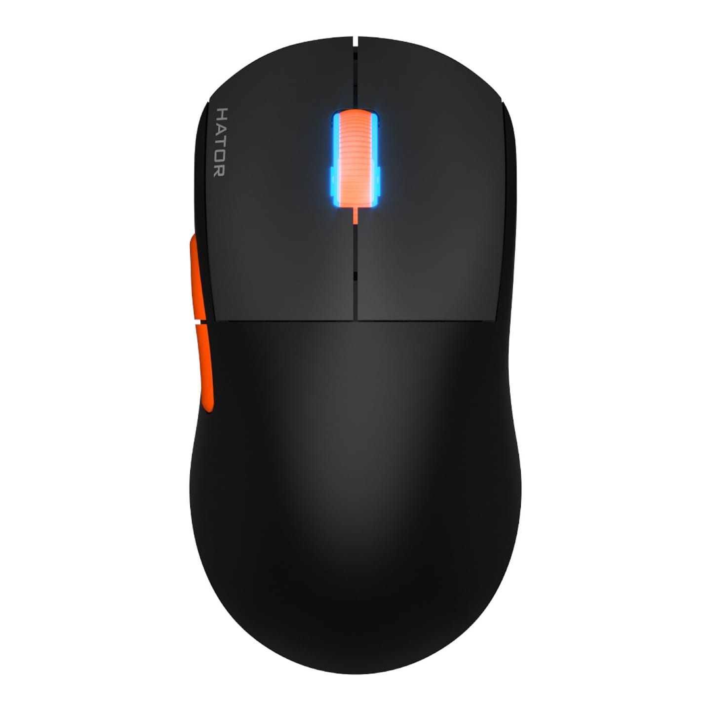 Мышь беспроводная игровая Hator Quasar 2 Pro Wireless/Bluetooth/USB Black-Orange (HTM560BO) - Фото 1
