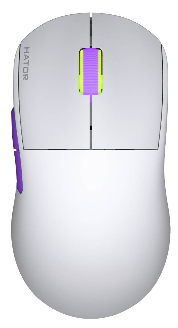 Фото - Мышь беспроводная игровая Hator Quasar 2 Ultra 4K Wireless/Bluetooth/USB White-Lilac (HTM571WL)