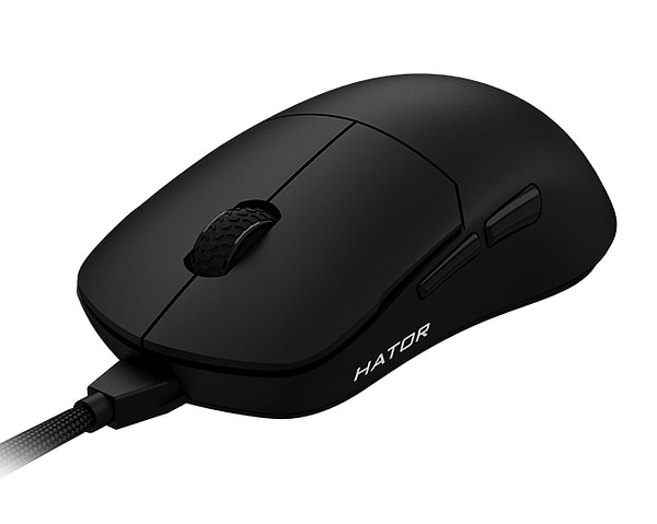 Фото - Миша дротова ігрова Hator Quasar Essential Black (HTM-400)