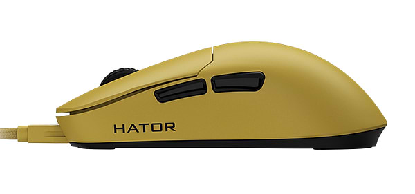 Фото - Миша дротова ігрова Hator Quasar Essential Yellow (HTM-402)