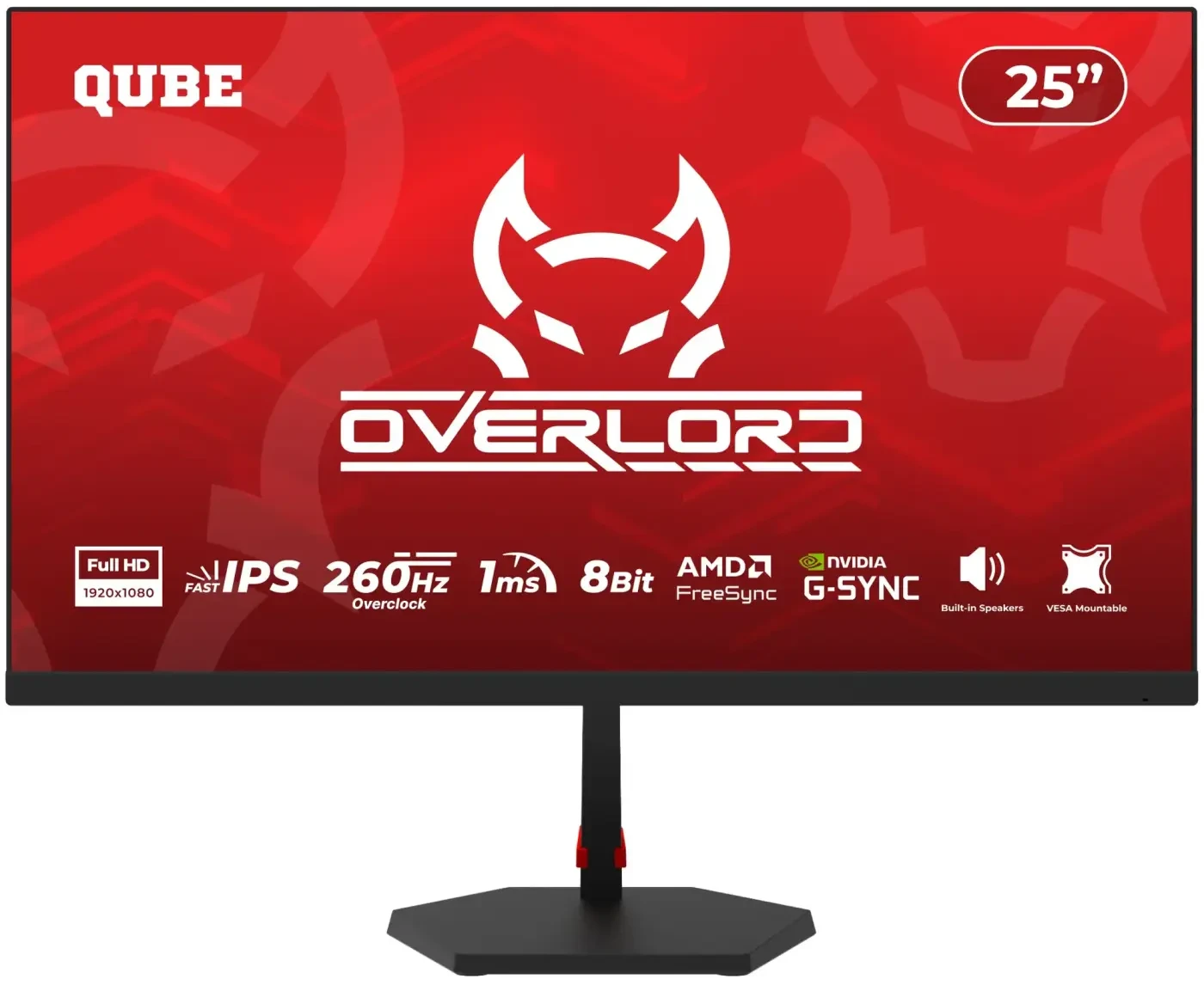 Монітор ігровий QUBE Overlord G25F240S