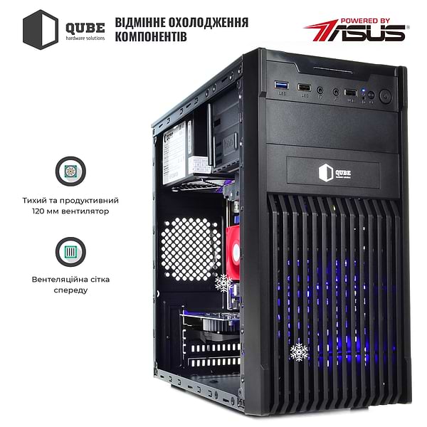 Фото - Системный блок QUBE QB i3 10100 GT 1030 2GB 82 (i310100GT10302GB82)