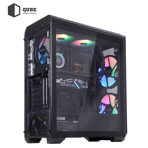 Фото - Системний блок QUBE QB i7 12700KF RTX 3060 12GB 1621 (i712700KFRTX306012GB1621)