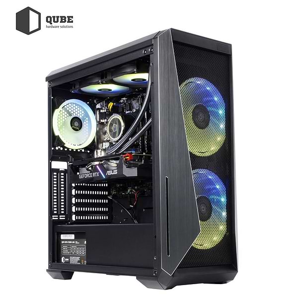 Фото - Системний блок QUBE QB i7 12700KF RTX 3060 12GB 1621 (i712700KFRTX306012GB1621)