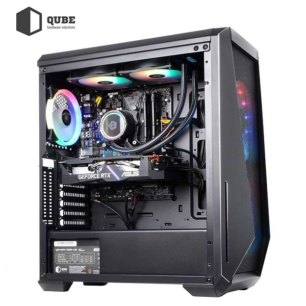 Фото - Системний блок QUBE QB i7 12700KF RTX 3060 12GB 6410 (i712700KFRTX306012GB6410)