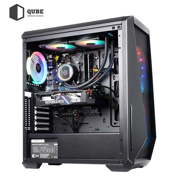 Фото - Системний блок QUBE QB i7 12700KF RTX 3060 12GB 3241 (i712700KFRTX306012GB3241)