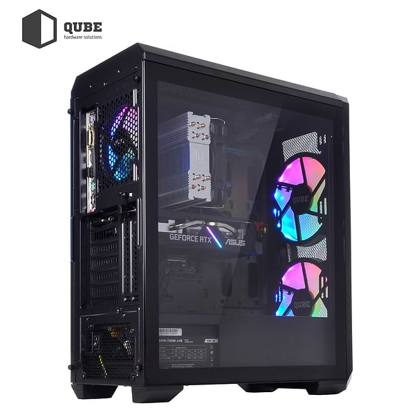 Фото - Системний блок QUBE QB Ryzen 5 5600X RTX 3060 TI 8GB 1621 (Ryzen55600XRTX3060TI8GB1621)