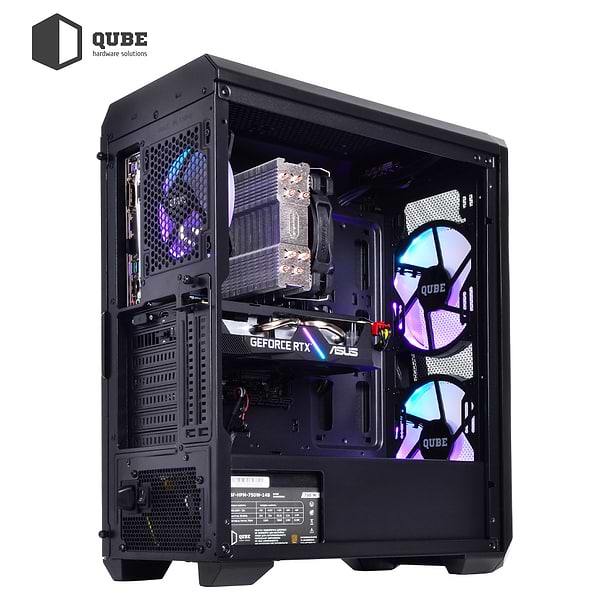 Фото - Системний блок QUBE QB Ryzen 5 5600X RTX 3060 TI 8GB 1621 (Ryzen55600XRTX3060TI8GB1621)