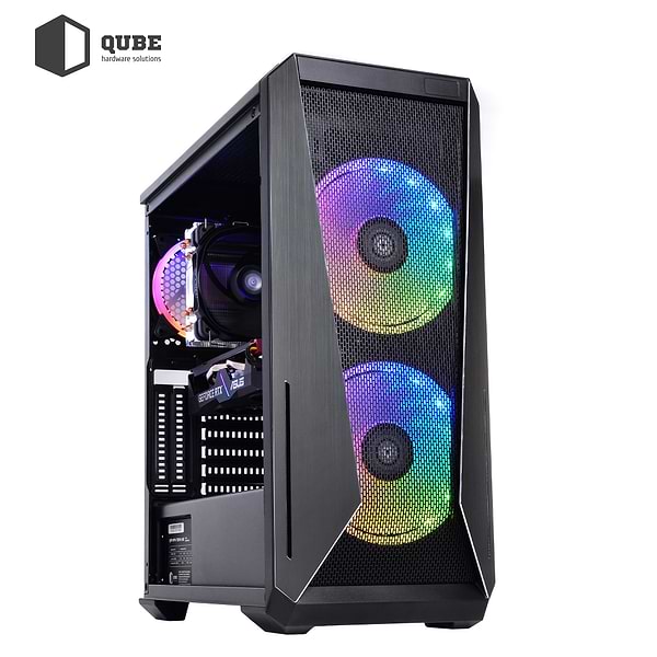 Фото - Системний блок QUBE QB Ryzen 5 5600X RTX 3060 TI 8GB 1621 (Ryzen55600XRTX3060TI8GB1621)
