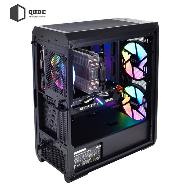 Фото - Уцінка - Системний блок QUBE QB Ryzen 5 5600X RTX 3060 TI 8GB 1610 (Ryzen55600XRTX3060TI8GB1610)
