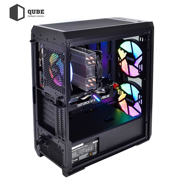 Фото - Системний блок QUBE QB Ryzen 5 5600X RTX 3060 TI 8GB 1621 (Ryzen55600XRTX3060TI8GB1621)