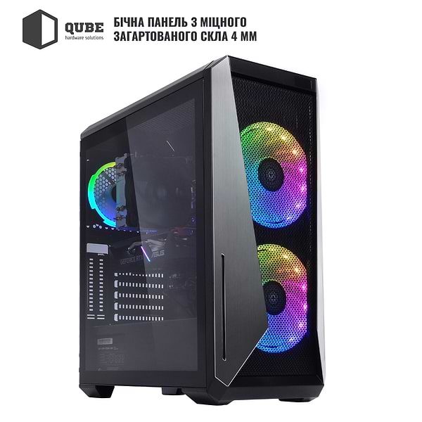 Фото - Системний блок QUBE QB Ryzen 5 5600X RTX 3060 TI 8GB 1621 (Ryzen55600XRTX3060TI8GB1621)