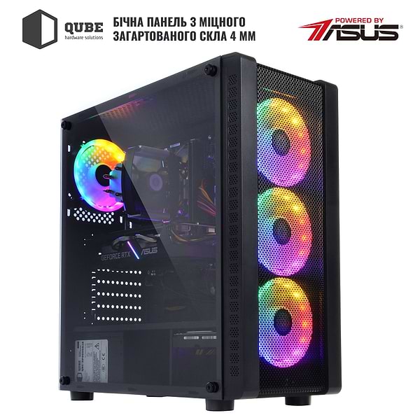 Фото - Системный блок QUBE QB Ryzen 5 5600X GT 1030 2GB 161 (Ryzen55600XGT10302GB161)
