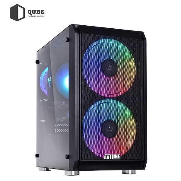Фото - Системний блок QUBE QB Ryzen 5 5600X RTX 4060 TI 8GB NM 1641Win (Ryzen55600XRTX4060TI8GBNM1641Win)