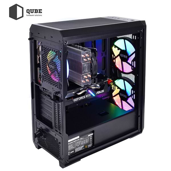 Фото - Системний блок QUBE QB i5 13400F RTX 4070 Ti 12GB W1 64102Win (i513400FRTX4070Ti12GBW164102Win)