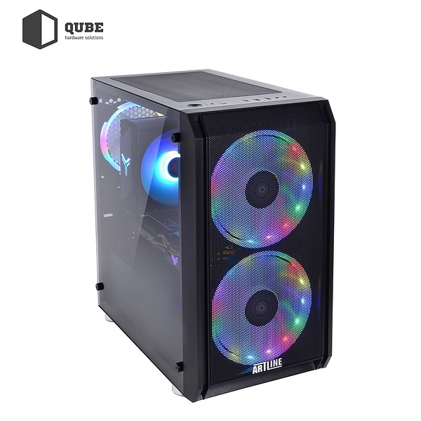 Фото - Системний блок QUBE QB i5 14400F RTX 4060 Ti 8GB NM 1642 (i514400FRTX4060Ti8GBNM1642)