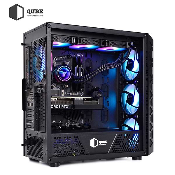 Фото - Системный блок QUBE QB i9 13900KF RTX 3060 12GB Z1 6410 (i913900KFRTX306012GBZ16410)