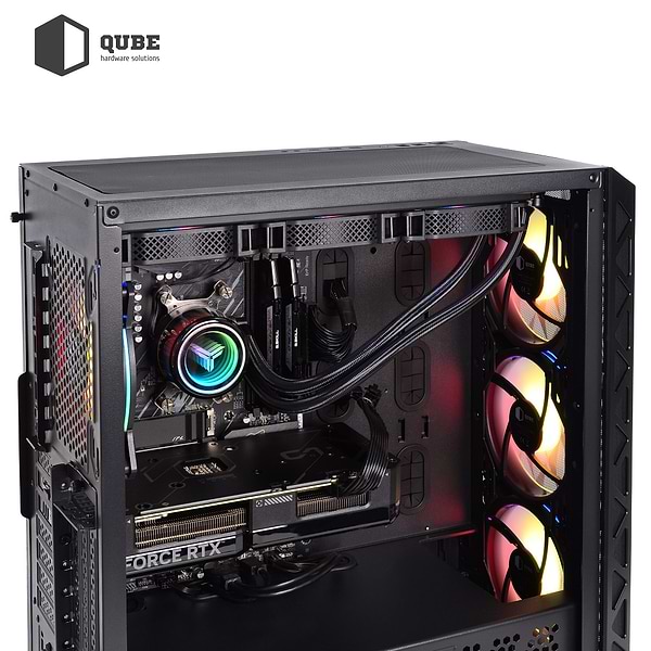 Фото - Системный блок QUBE QB i9 13900KF RTX 3060 12GB Z1 6410 (i913900KFRTX306012GBZ16410)