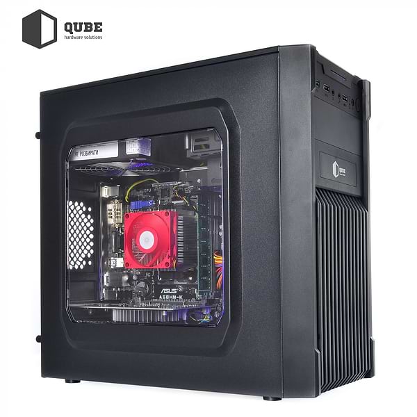 Фото - Системний блок QUBE QB Ryzen 5 5600 RX 560 4GB 162 (Ryzen55600RX5604GB162)