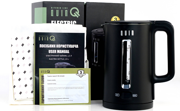 Фото - Электрический чайник QUIN KTL-202 Black