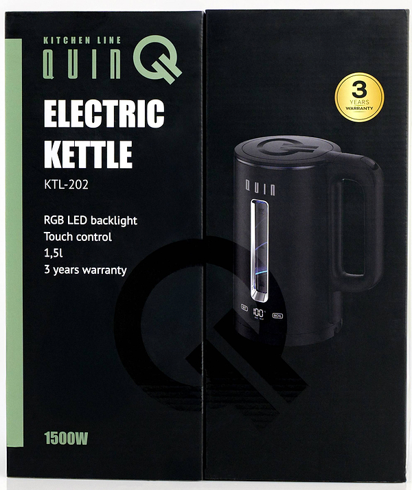 Фото - Электрический чайник QUIN KTL-202 Black