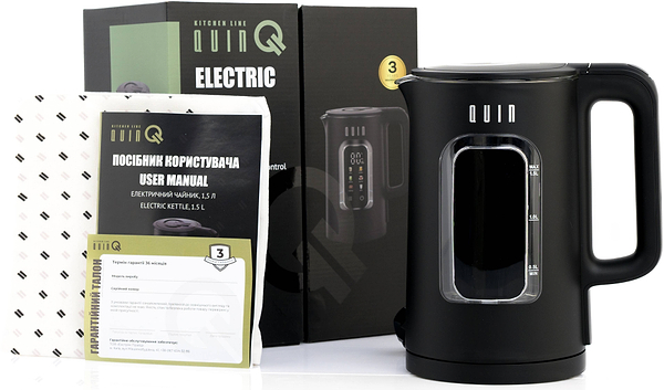 Фото - Электрический чайник QUIN KTL-303 Black