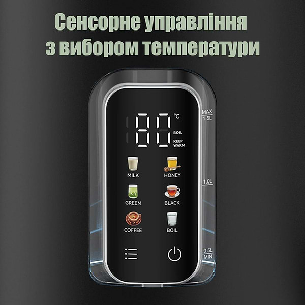 Фото - Электрический чайник QUIN KTL-303 Black