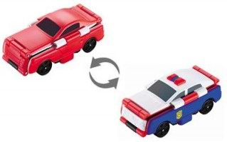 Машинка-трансформер Flip Cars 2 в 1 Поліцейський автомобіль і Спорткар (EU463875-04)