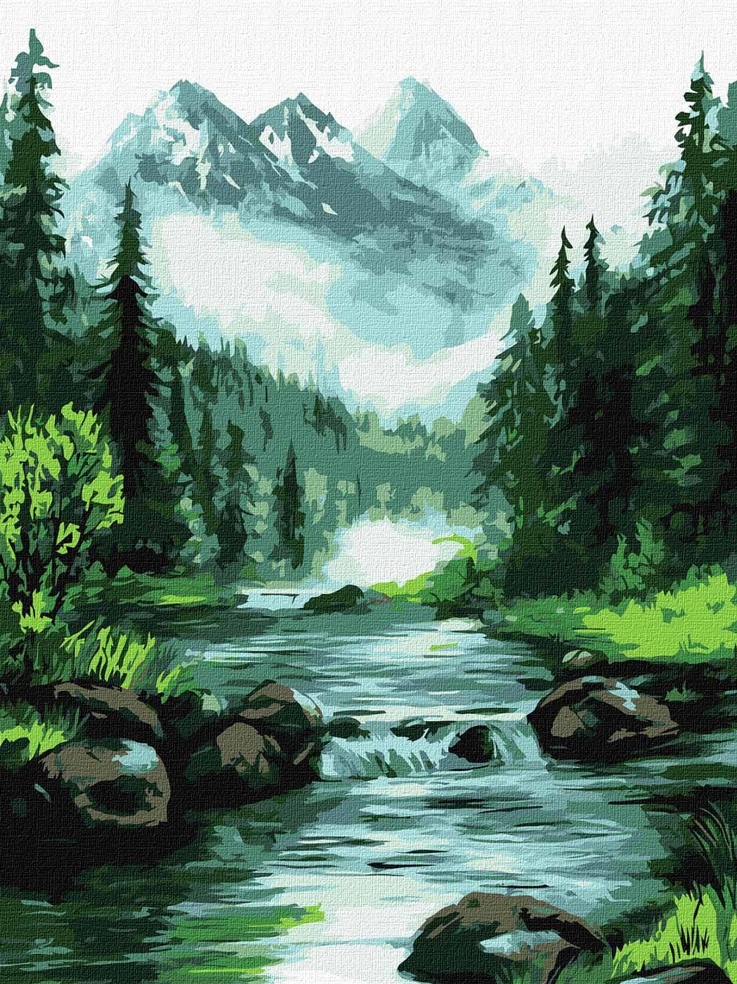 Картина за номерами Ideyka Таємниче джерело 30х40 см (KHO6371) - Фото 1