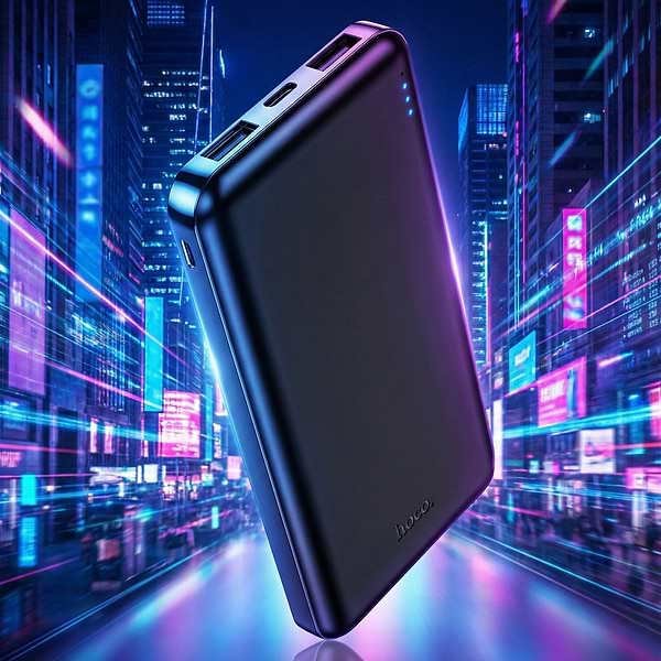 Фото - Батарея мобильная HOCO J100 High-Ranking 10000 mAh Black (714727)