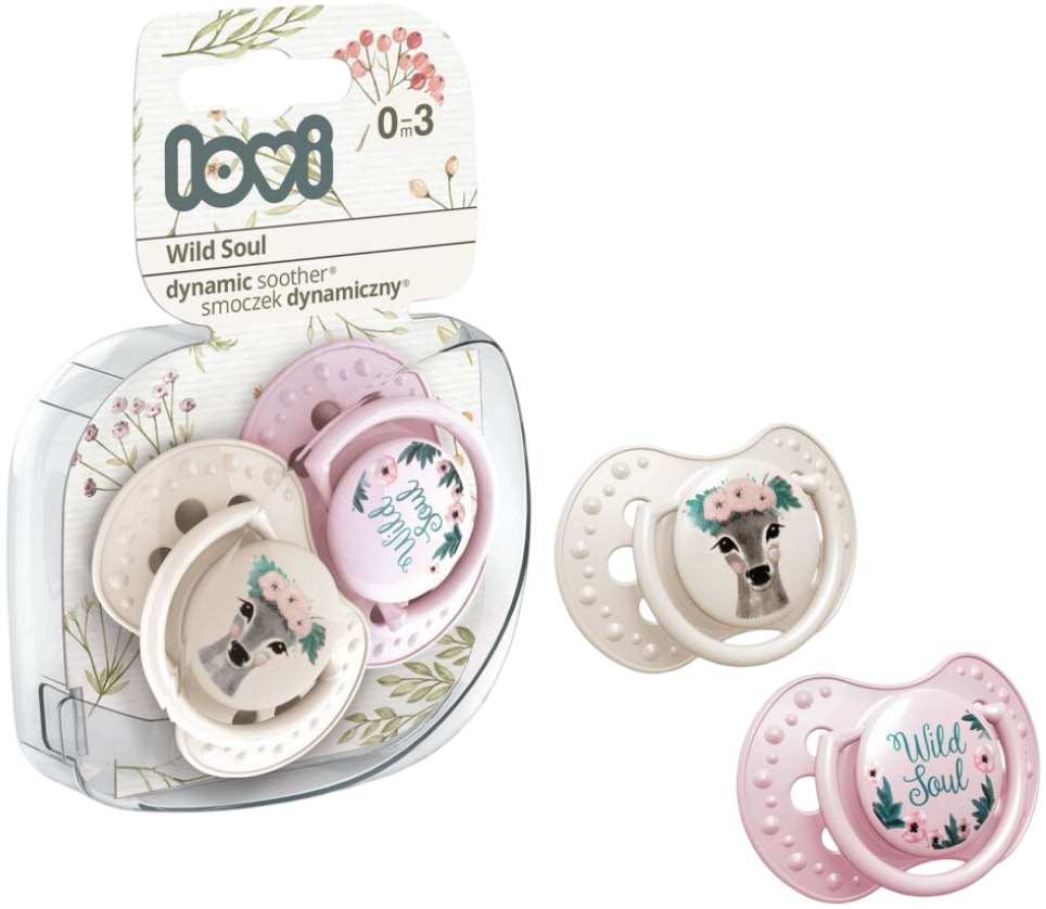 Динамічна пустушка Lovi 0-3 м-ців 2 шт. Wild Soul Girl (22/882girl) - Фото 1