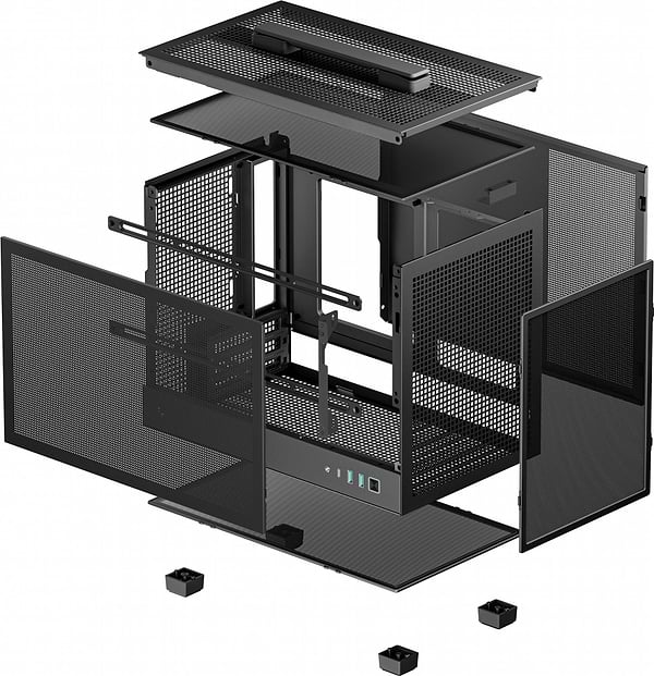 Фото - Корпус Deepcool CH160 Mesh Black (R-CH160-BKNMI0-G-1) без БЖ