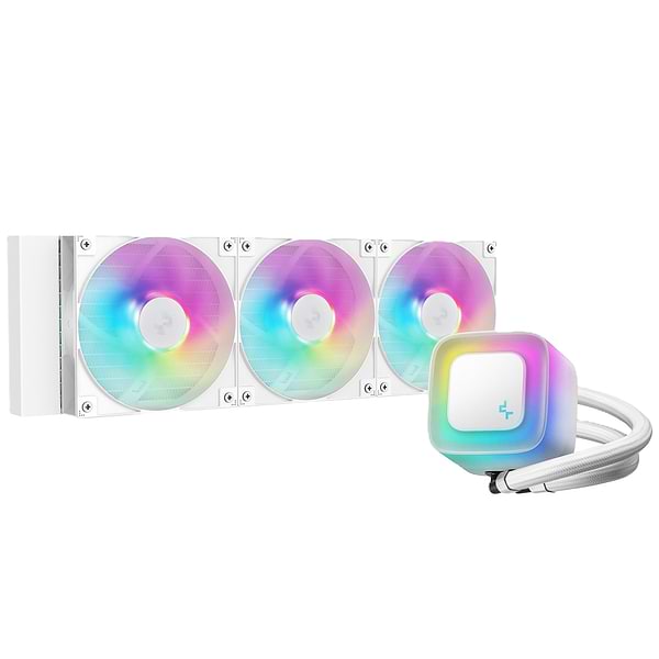Фото - Водяна система охолодження Deepcool LE360 WH V2 (R-LE360-WHAMMN-G-2)
