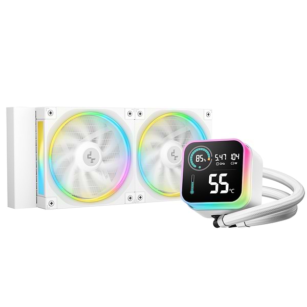 Фото - Водяна система охолодження Deepcool LQ240 White (R-LQ240-WHDSMC-G-1) Фото - Водяна система охолодження Deepcool LQ240 White (R-LQ240-WHDSMC-G-1)