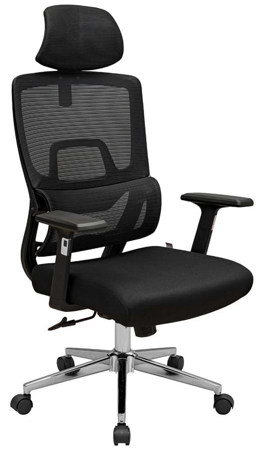 Кресло офисное Richman Вектор О Хроме М-2 Сетка Черная - Фото 1