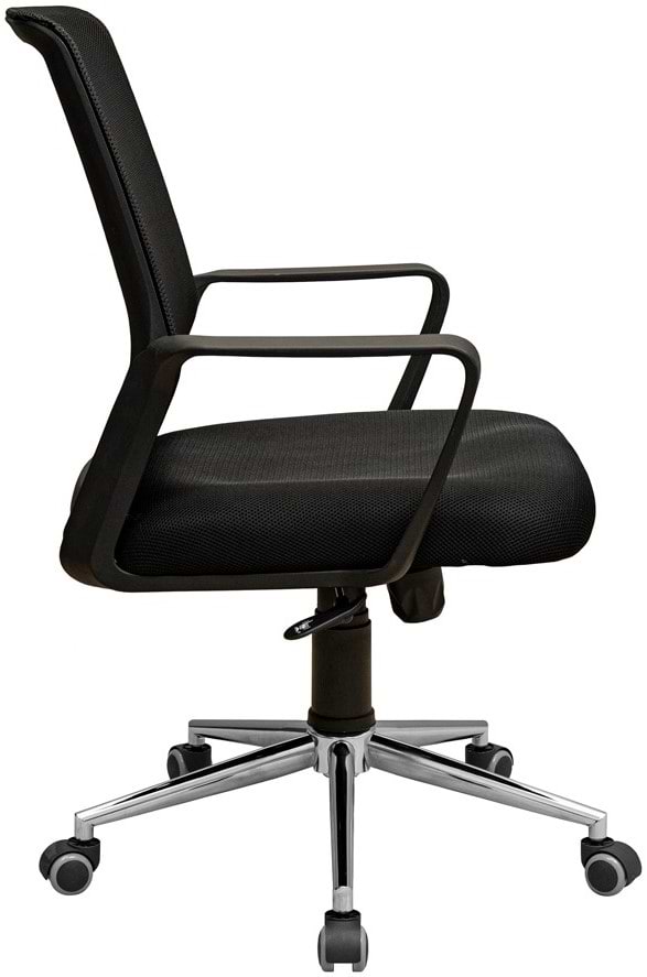Фото - Крісло офісне Richman Фрайдей комплектація Хром М-1 (Tilt) Сітка чорна