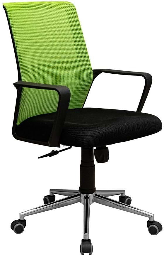 Кресло офисное Richman Фрайдей Хром М-1 (Tilt Сетка черная+зеленая)