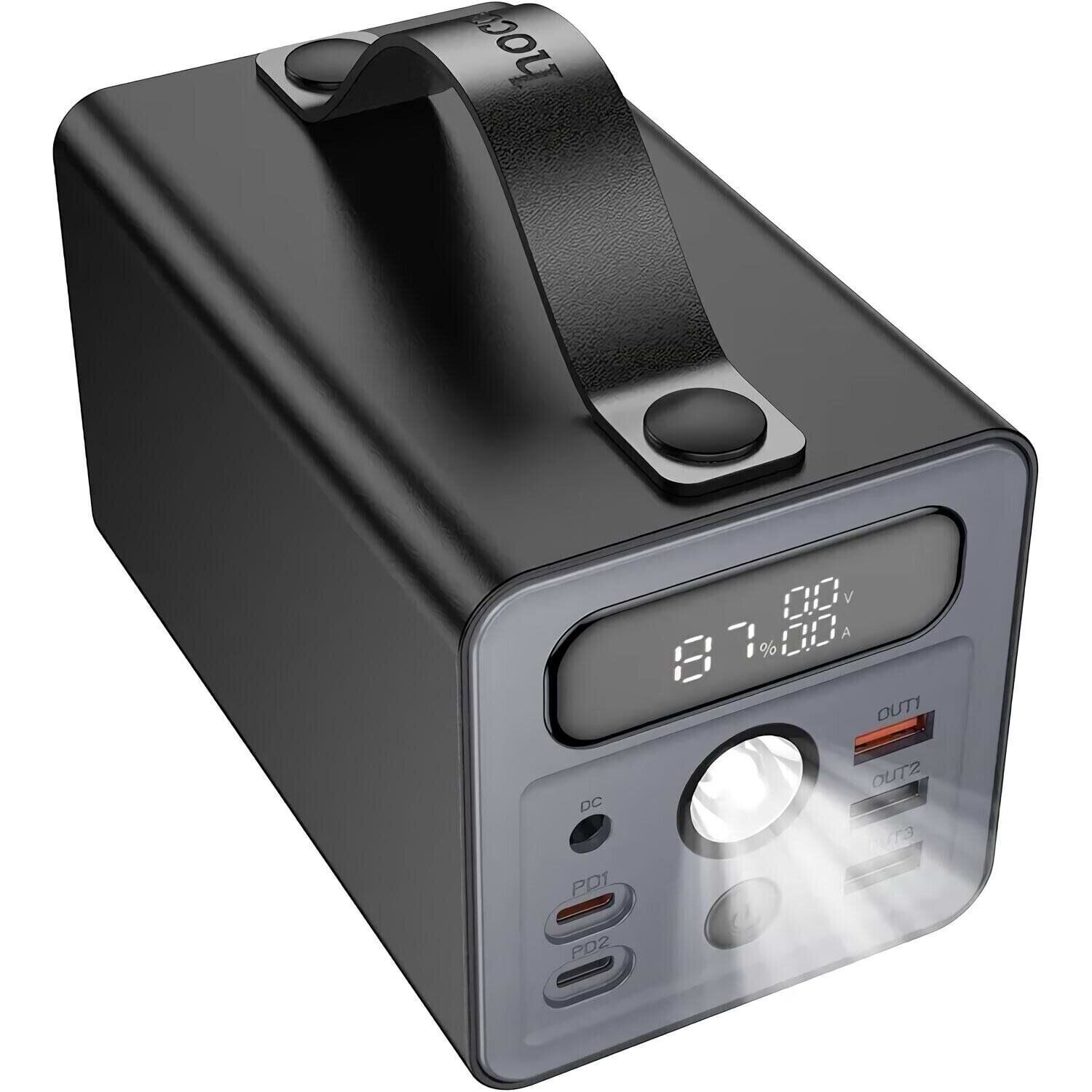 Батарея мобильная HOCO J138 Distant 22.5W PD20W DC12V +LED 60000 mAh Black (715358)