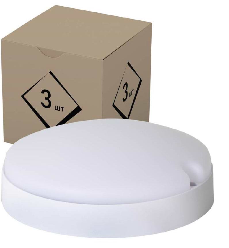 Світлодіодний світильник Євросвітло 18Вт CL-R1 6400K IP65 3 шт. (000059230)