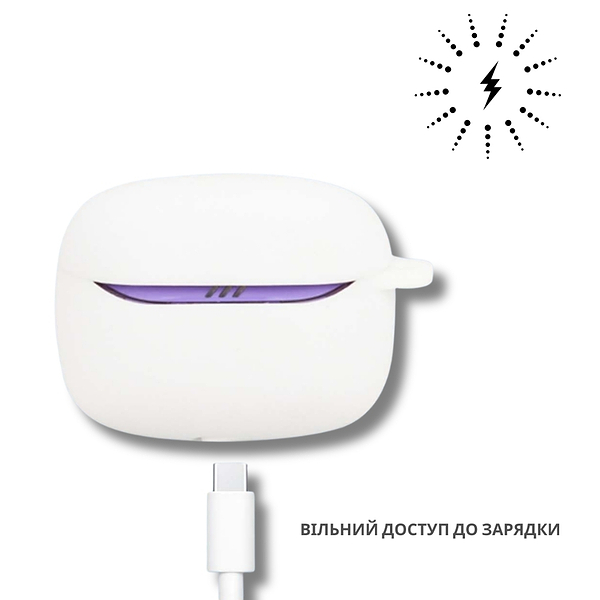 Фото - Чехол для наушников BeCover Silicon  for JBL Tune Beam 2 White (714825)