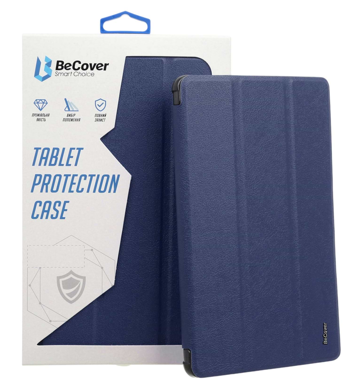 Чохол для планшета Becover Tri Fold Soft TPU с креплением Apple Pencil для Apple iPad Air 11" M2/M3 (2024/2025) Deep Blue (711401) - Фото 1