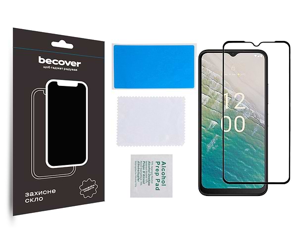 Фото - Захисне скло для смартфону BeCover Nokia C32 Black (709739)