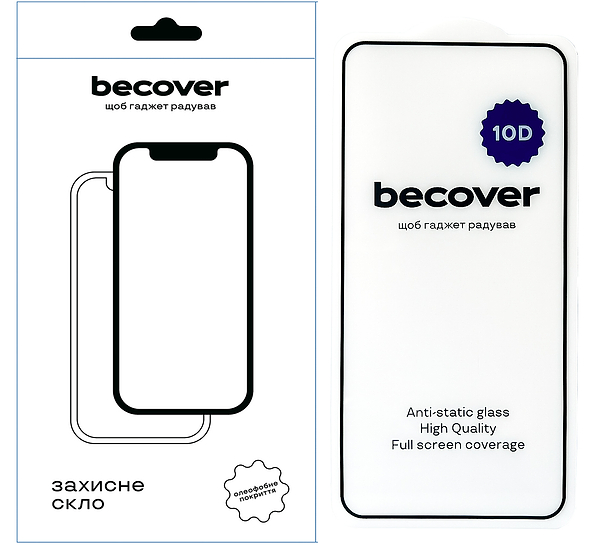 Фото - Захисне скло для смартфону BeCover Tecno POVA 5 (LH7n) 10D Black (711825)