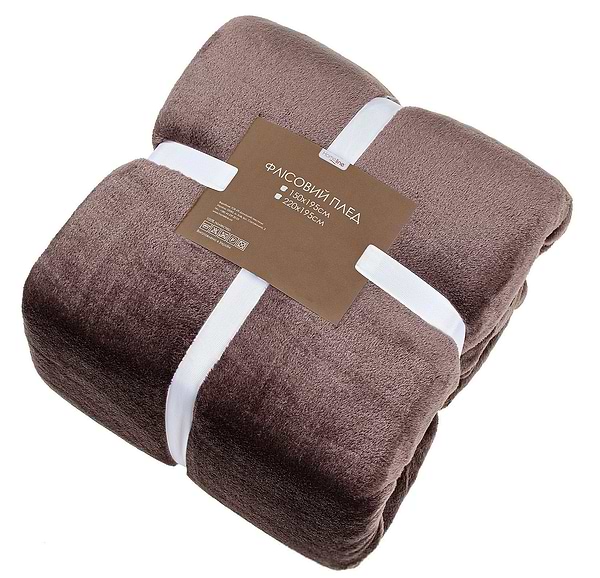 Фото - Плед полуторний Home Line 150х195 темний шоколад (183200)