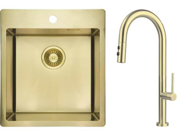 Мойка кухонная+смеситель Deante Olfato ZPO_R10A +BQO_R72M (ZPOER10A)