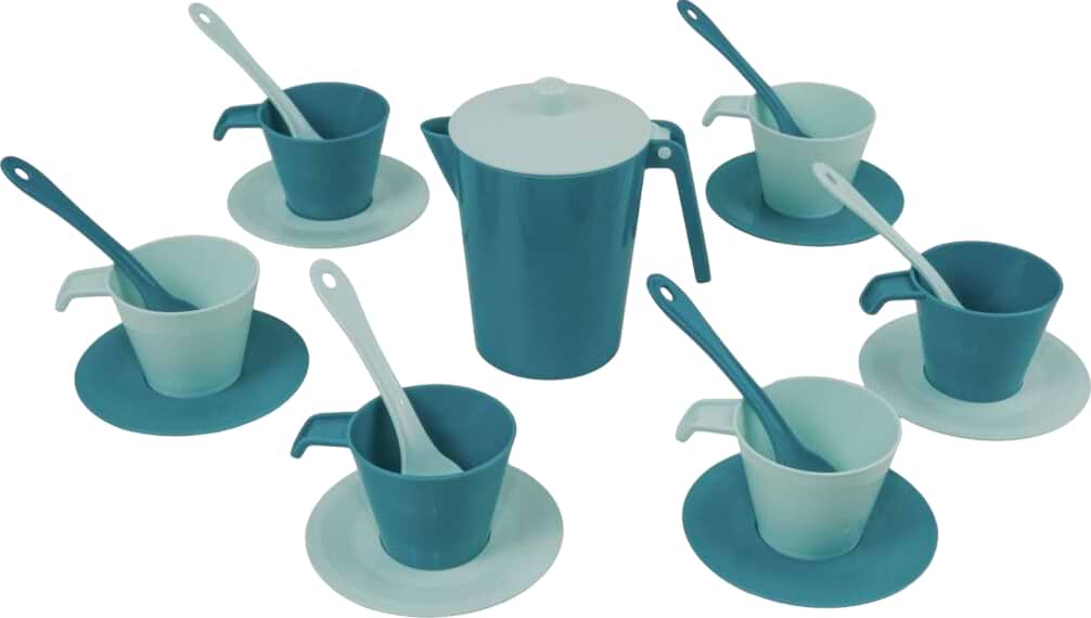 Сюжетно-ролевая игра. Посуда Tigres Релакс 19 эл. в коробке (циан) (39803)