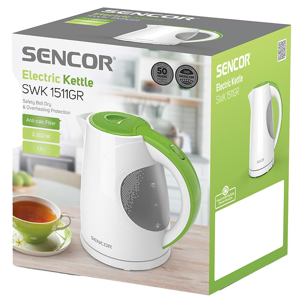 Фото - Електричний чайник Sencor SWK 1511GR