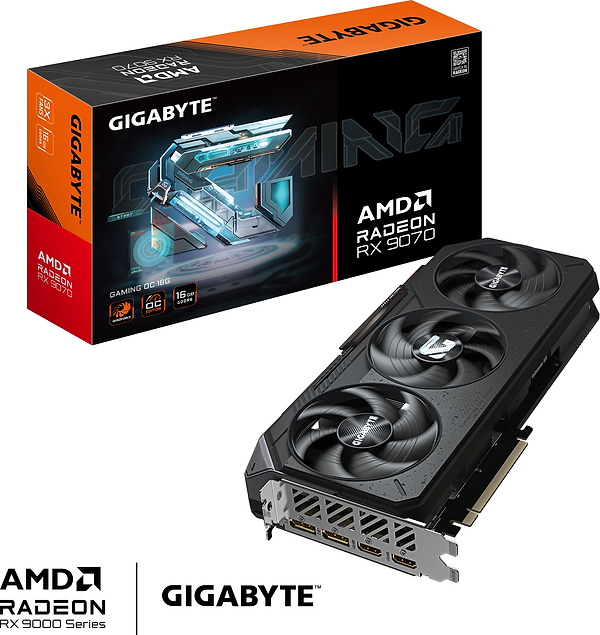 Фото - Відеокарта Gigabyte AMD Radeon RX 9070 GAMING OC 16G (GV-R9070GAMING OC-16GD)