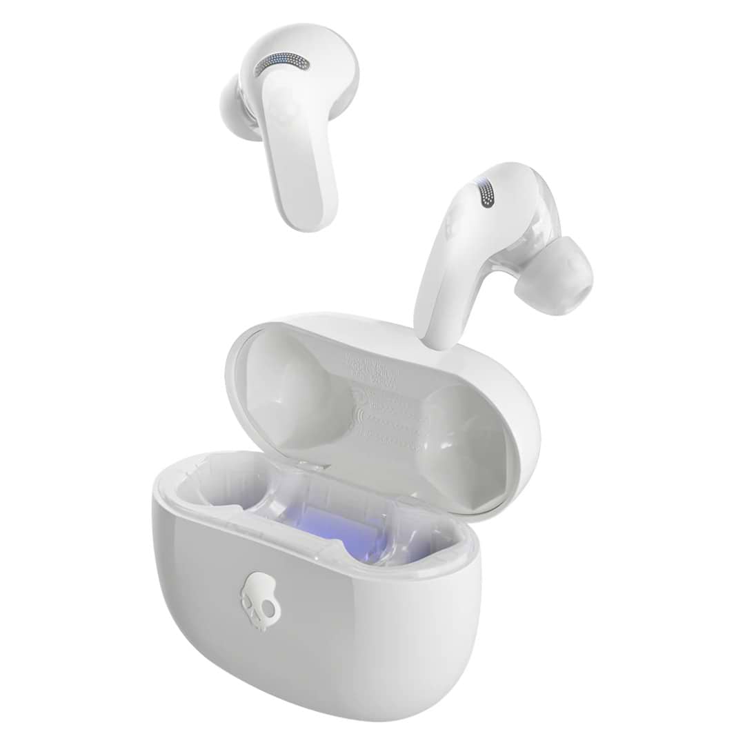 Наушники вкладыши беспроводные TWS Skullcandy Rail ANC Bone Orange Glow (S2IPW-S951) - Фото 1
